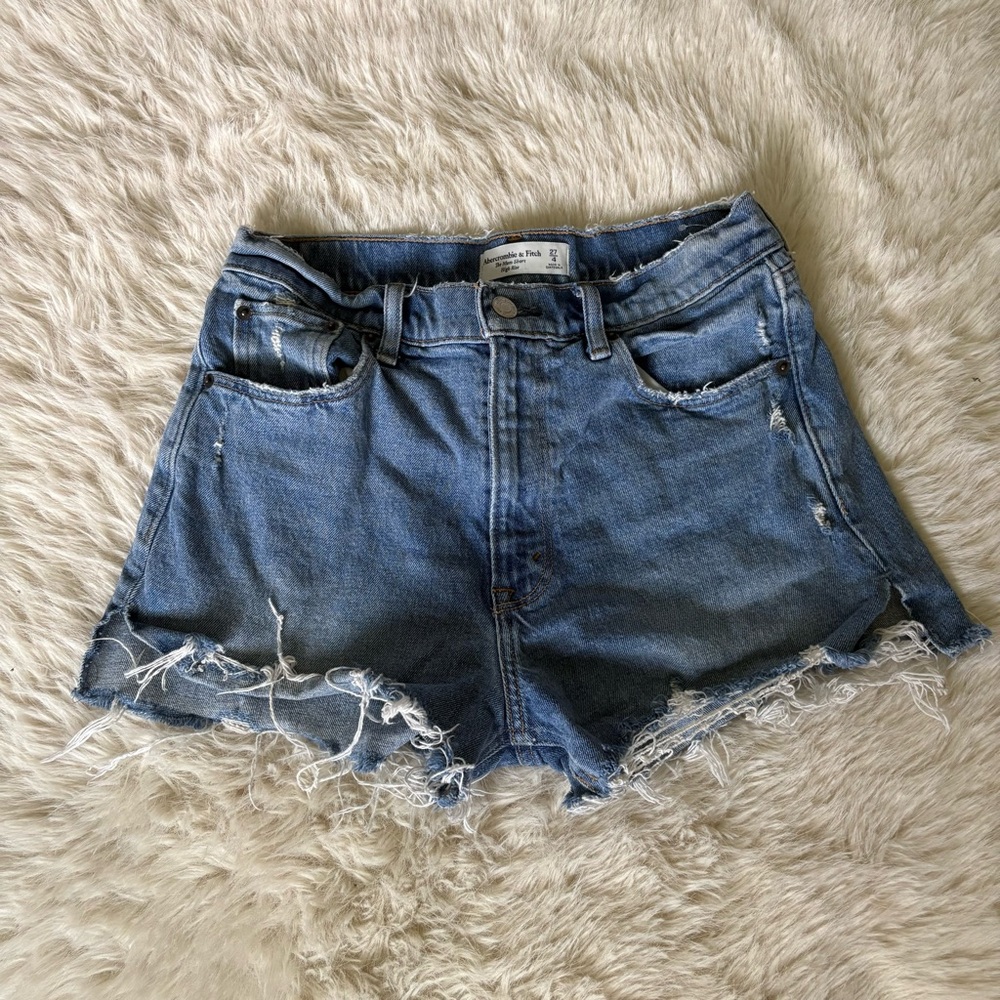 Abercrombie & Fitch Light Blue Denim Shorts